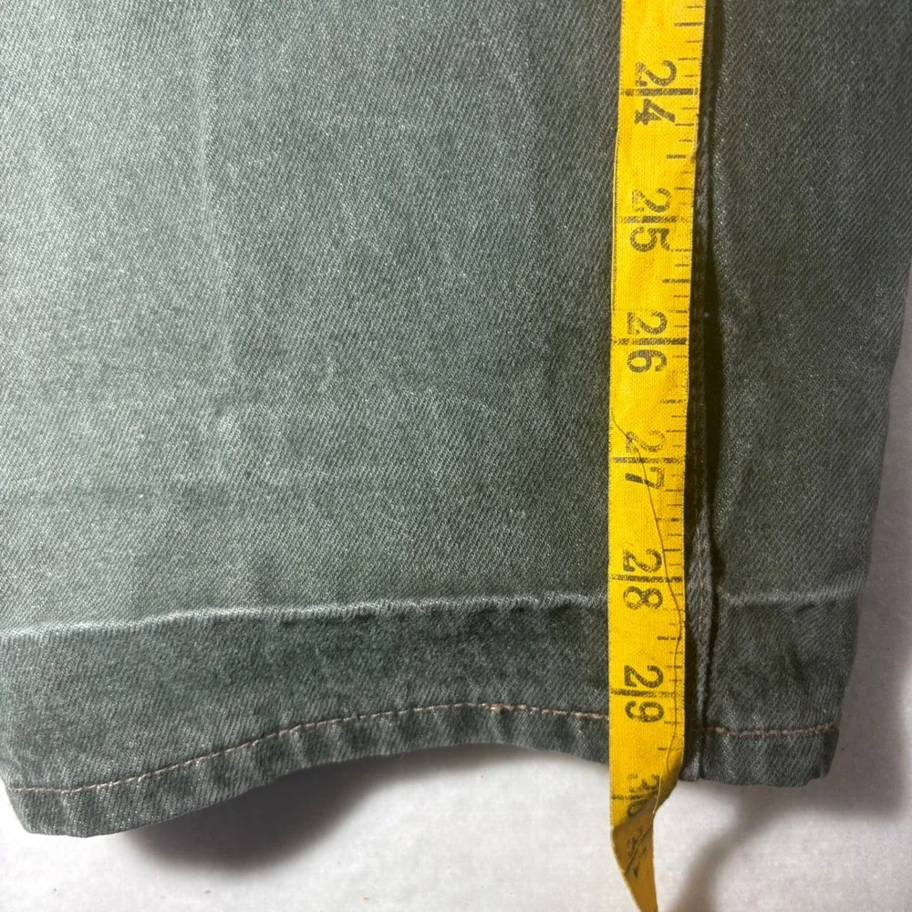 Vintage Levis 562 Loose Fit Husky Orange Tab Green‎ Grey Jeans Made in USA 36x29